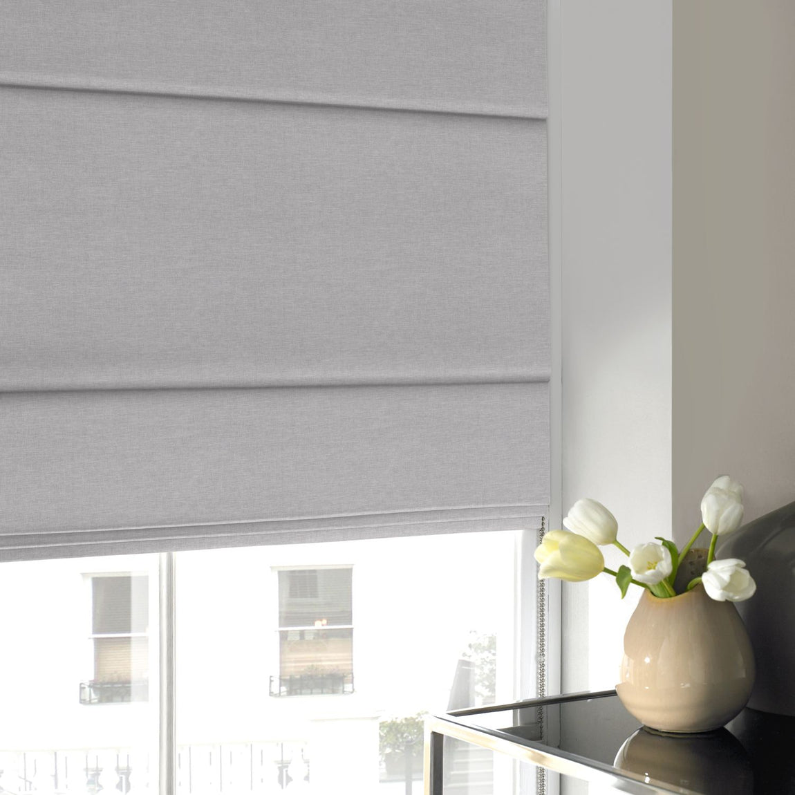 Willow Made to Measure Roman Blind Fog