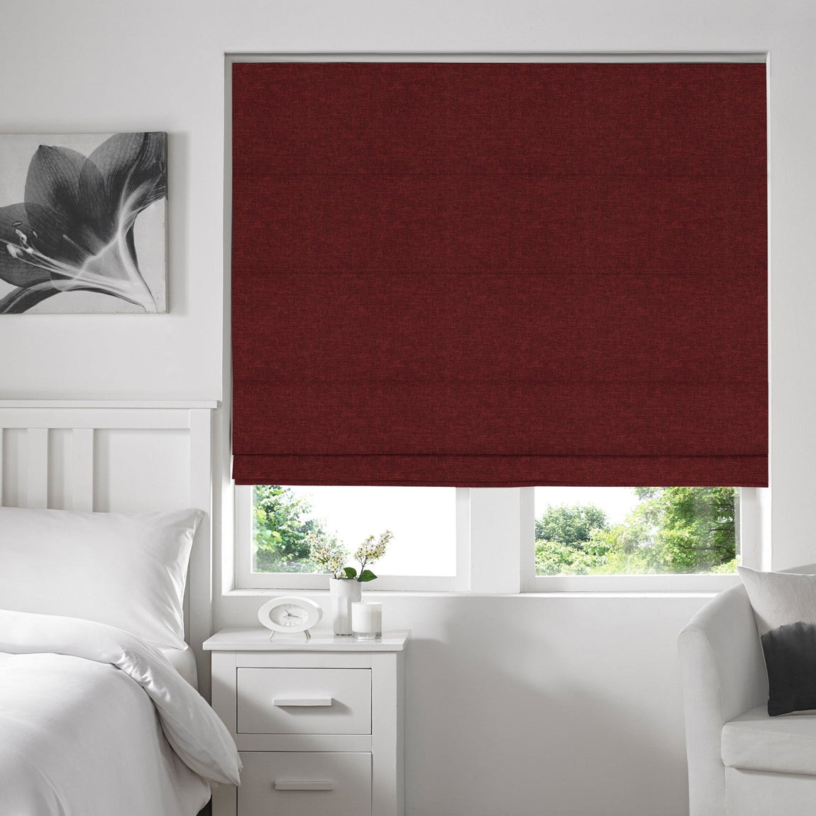 Willow Made to Measure Roman Blind Merlot