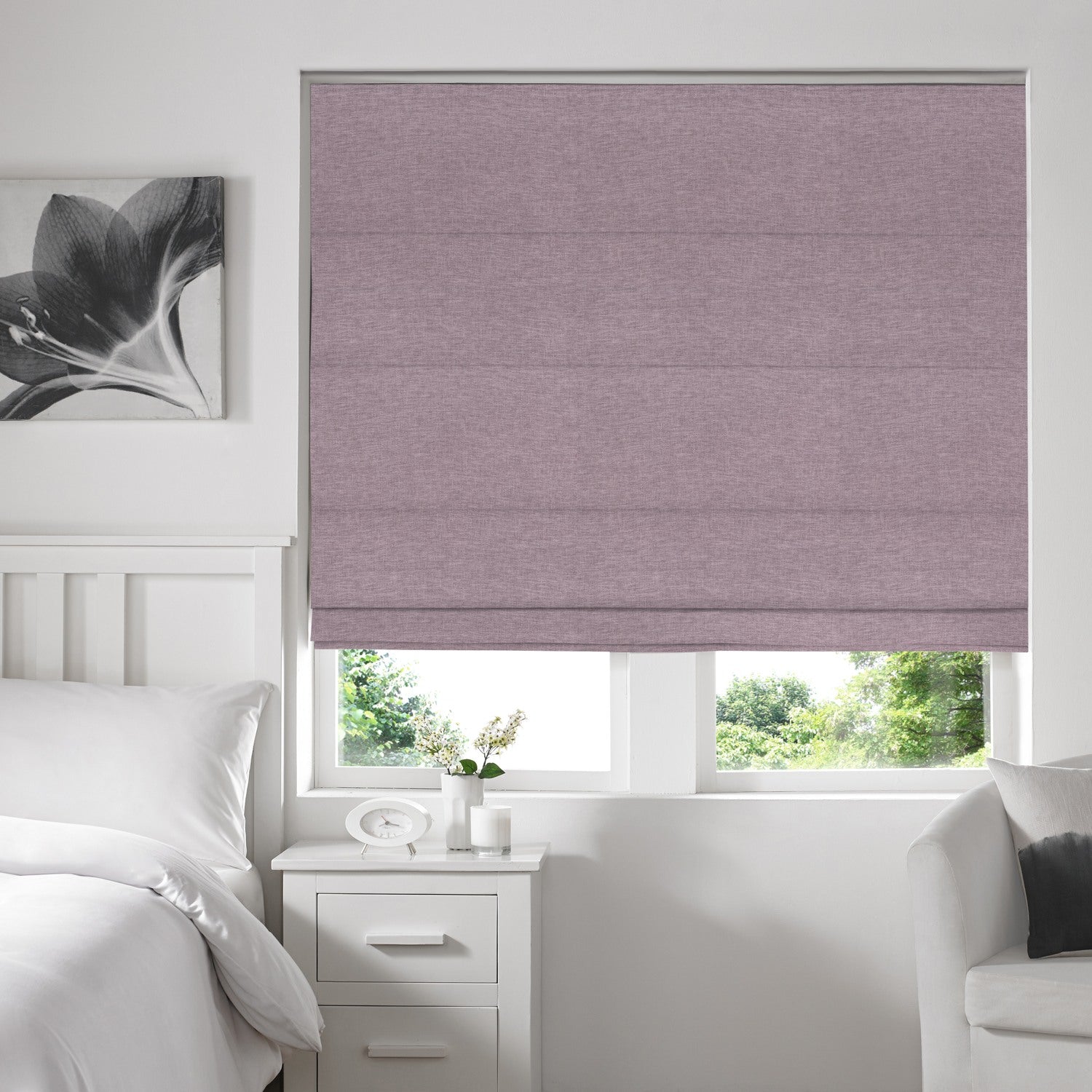 Willow Made to Measure Roman Blind Mulberry