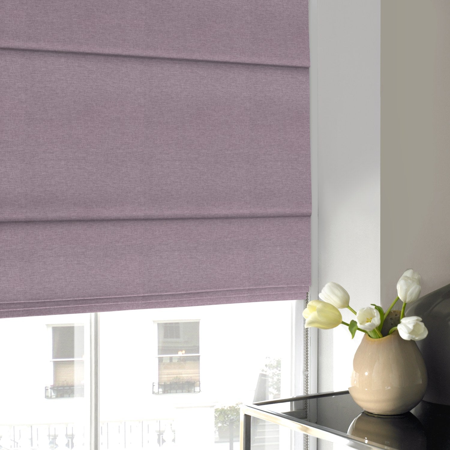 Willow Made to Measure Roman Blind Mulberry