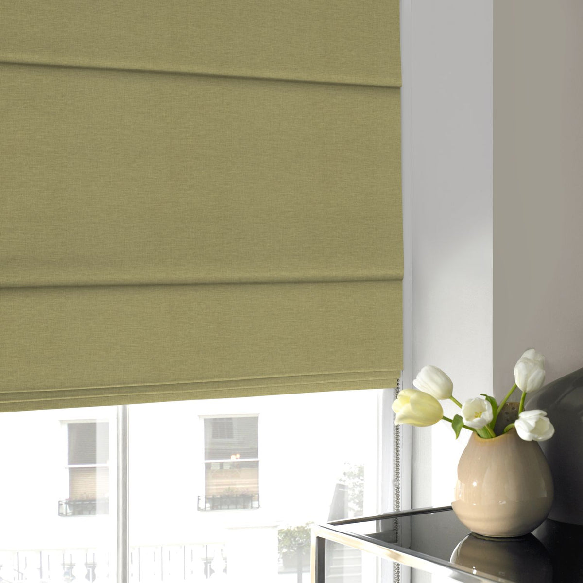 Willow Made to Measure Roman Blind Olive