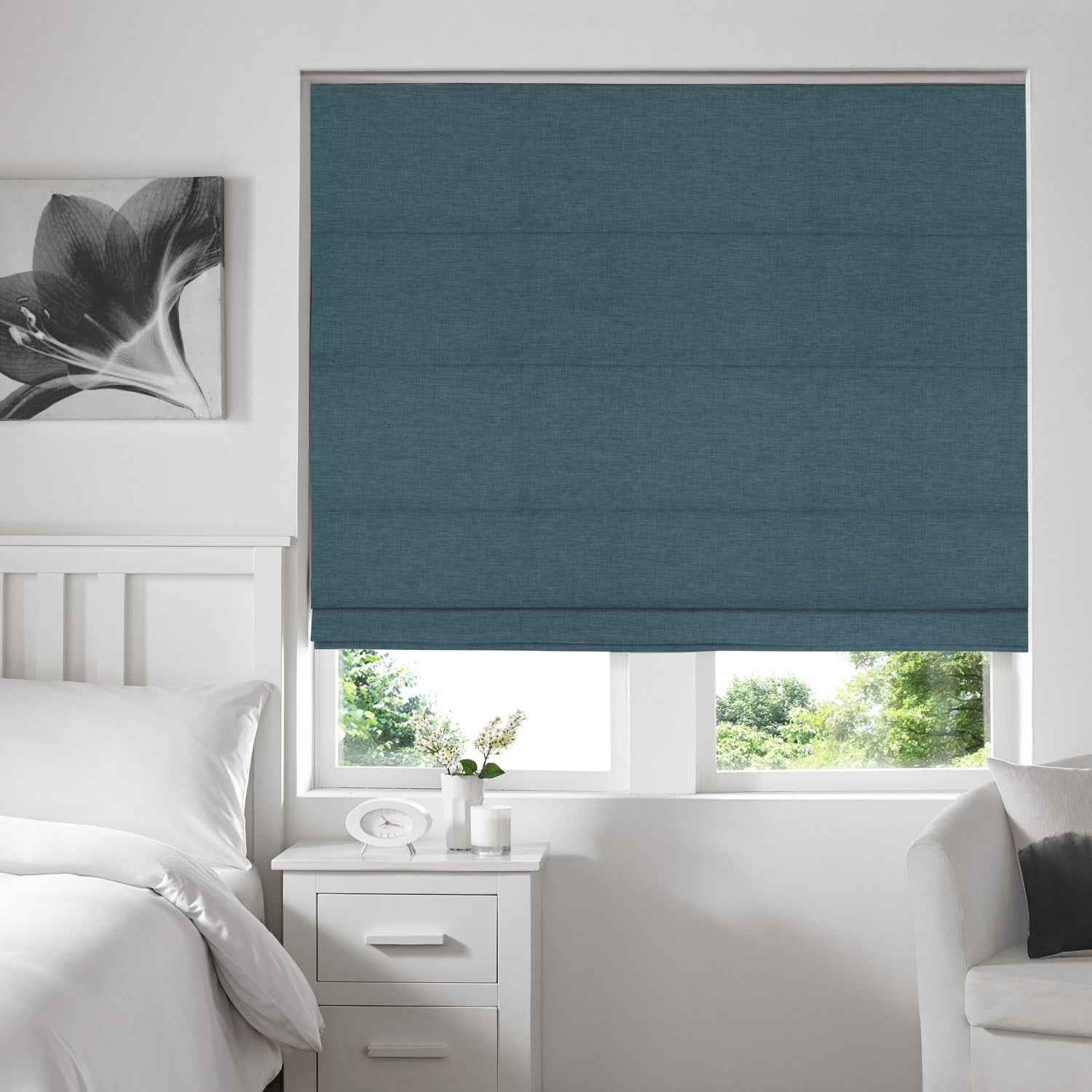 Willow Made to Measure Roman Blind Peacock