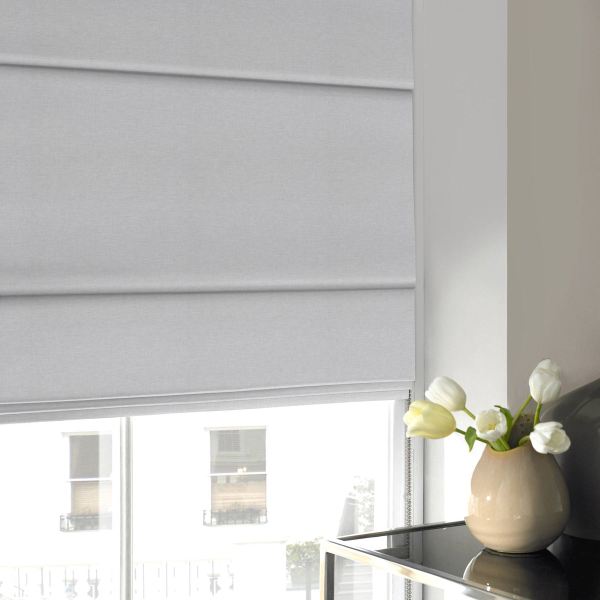 Willow Made to Measure Roman Blind Silver