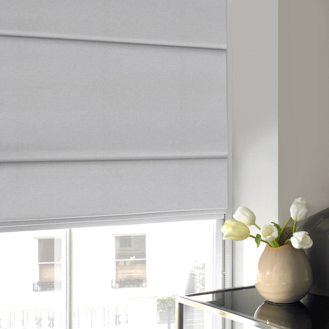 Willow Made to Measure Roman Blind Silver