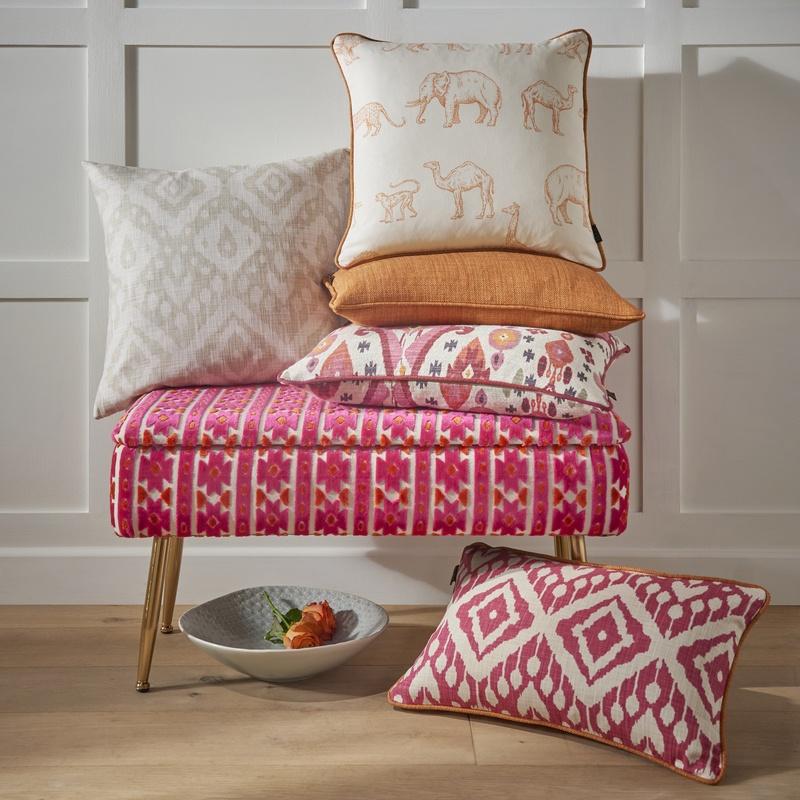 iLiv Prairie Animals Fabric Clementine
