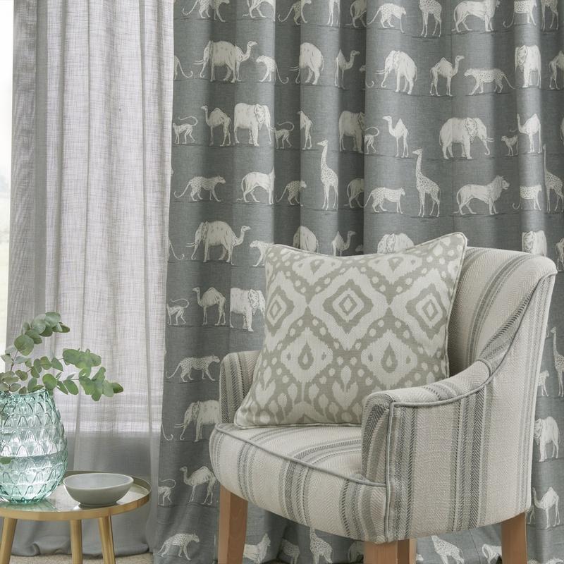 iLiv Prairie Animals Fabric Seagrass