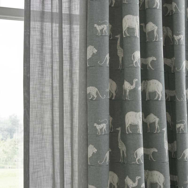 iLiv Prairie Animals Fabric Seagrass