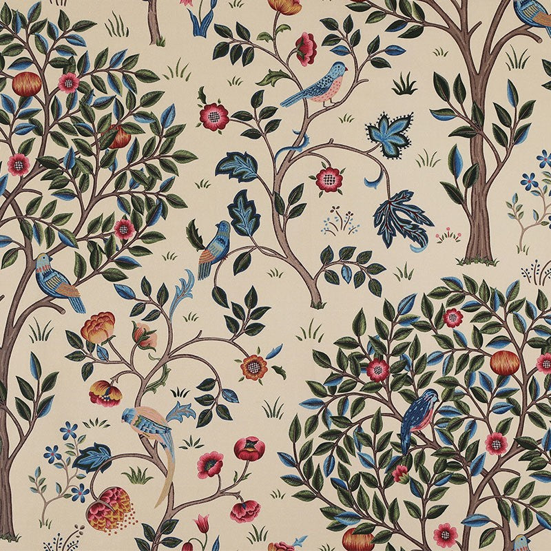 William Morris Kelmscott Tree Ready Made Curtains in Multi Low Cost