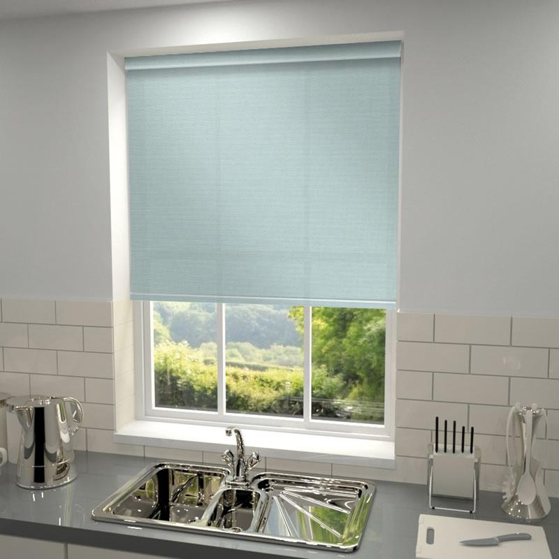 Kensington Plain Made to Measure Roller Blind Duckegg