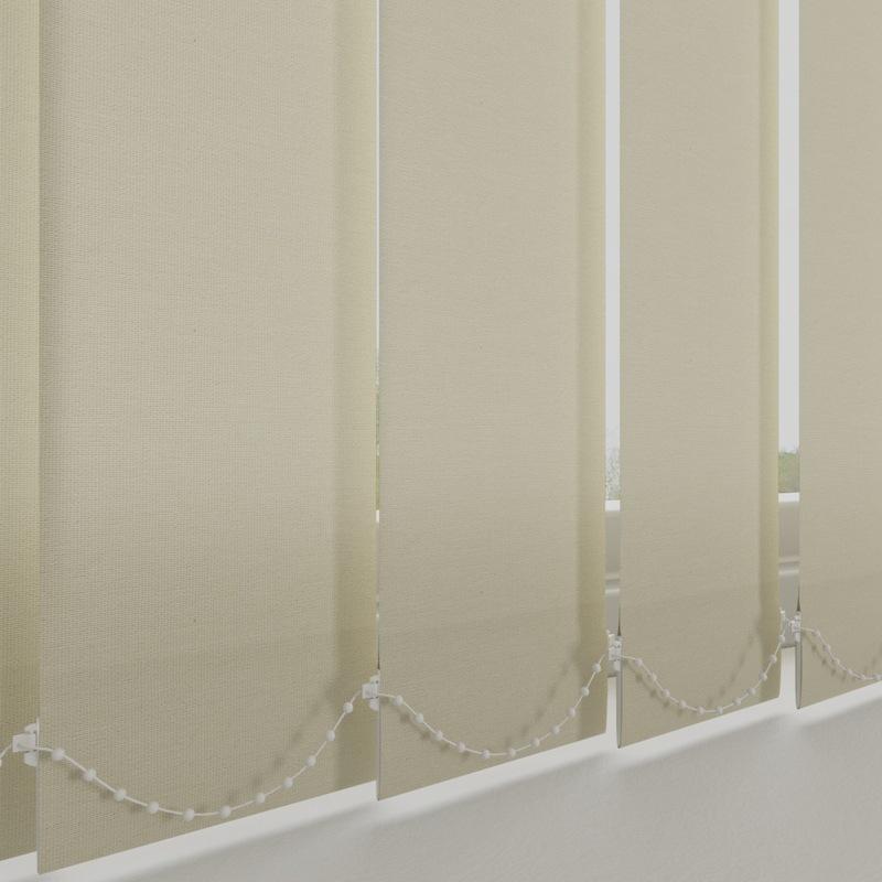 Kensington Plain Made to Measure Vertical Blind Beige