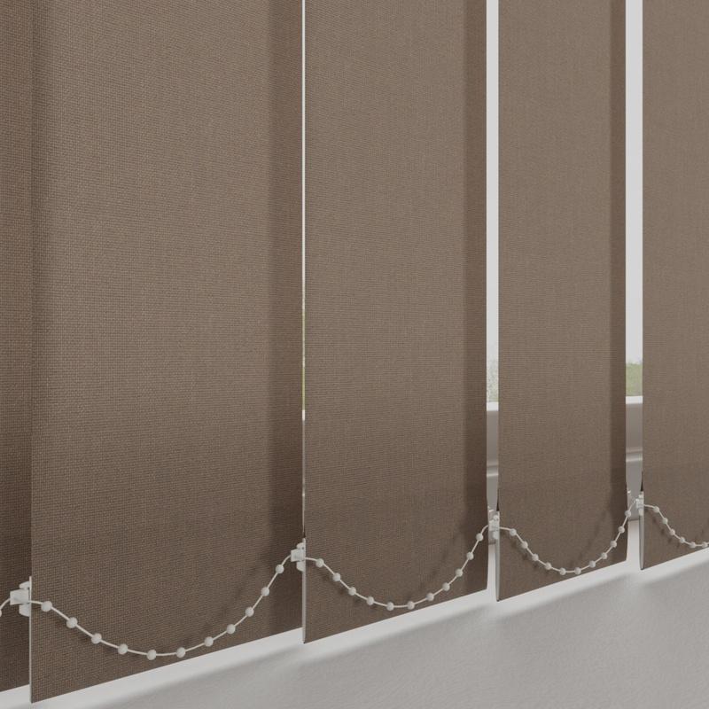 Kensington Plain Made to Measure Vertical Blind Havana