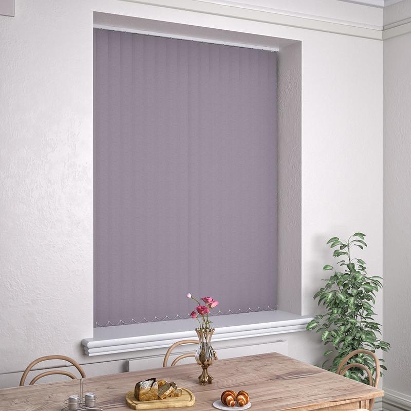 Kensington Plain Made to Measure Vertical Blind Sloe
