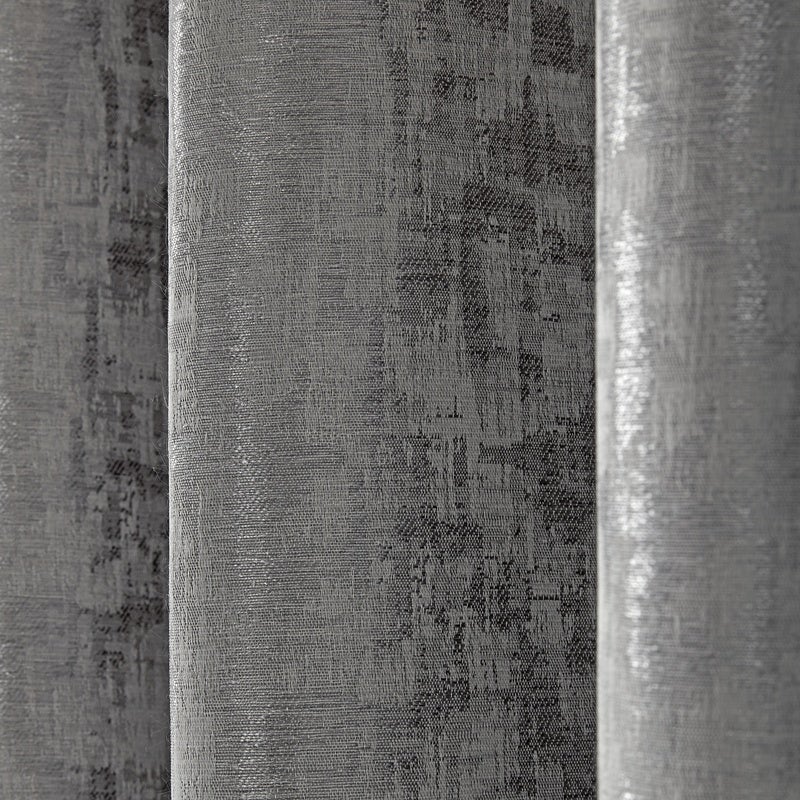 Keswick Blockout Ready Made Eyelet Curtains Silver