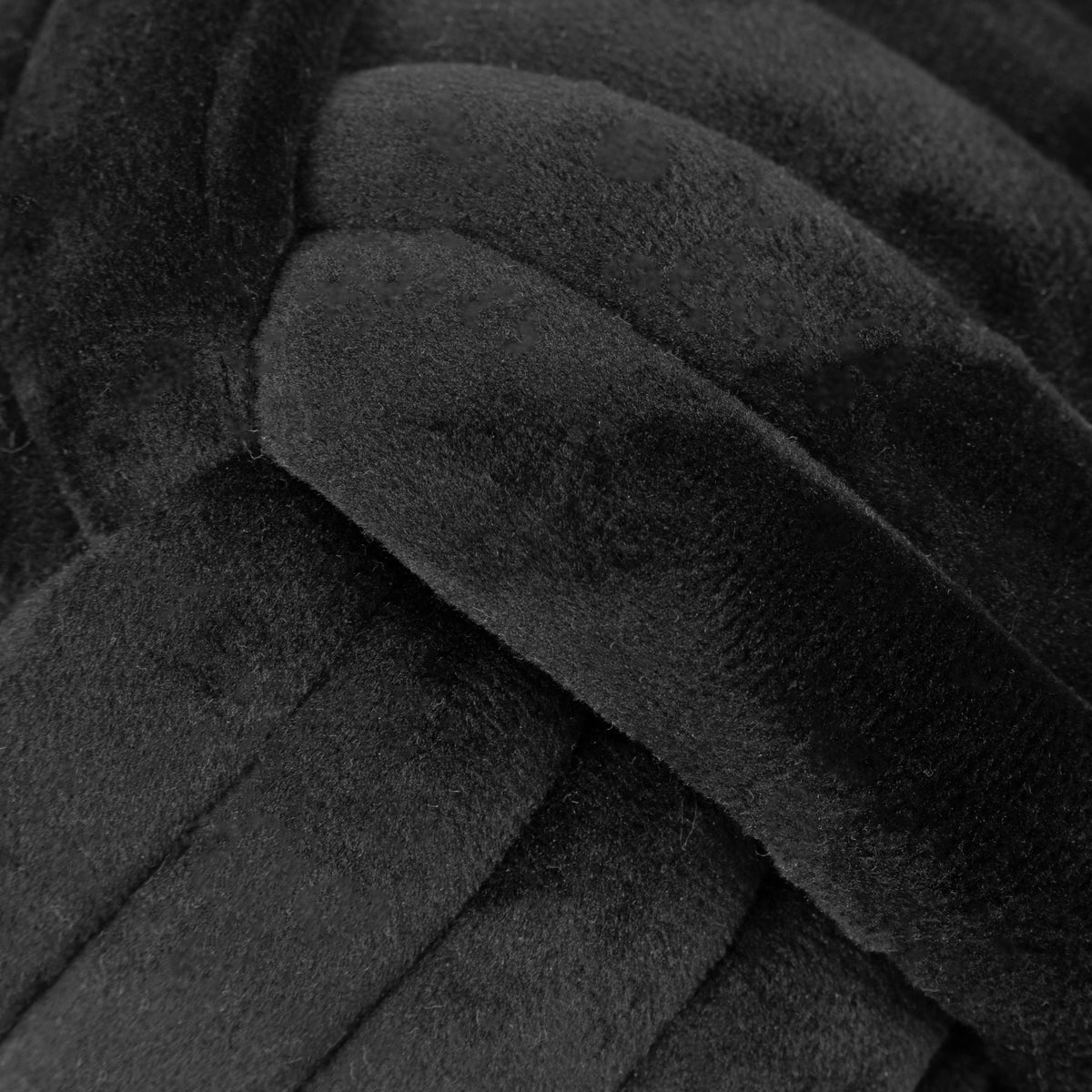 Knot Doorstop 14cm Black