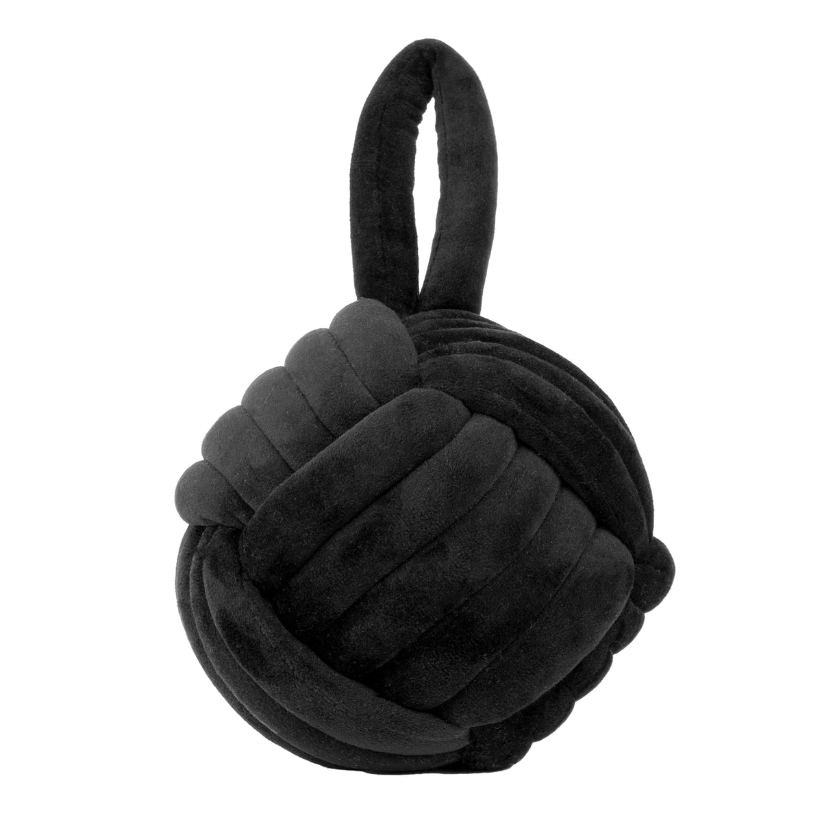 Knot Doorstop 14cm Black