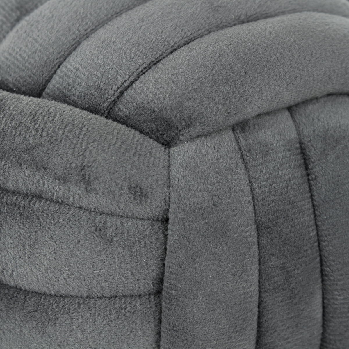 Knot Doorstop 14cm Charcoal