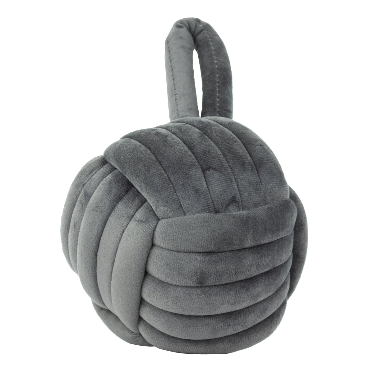 Knot Doorstop 14cm Charcoal