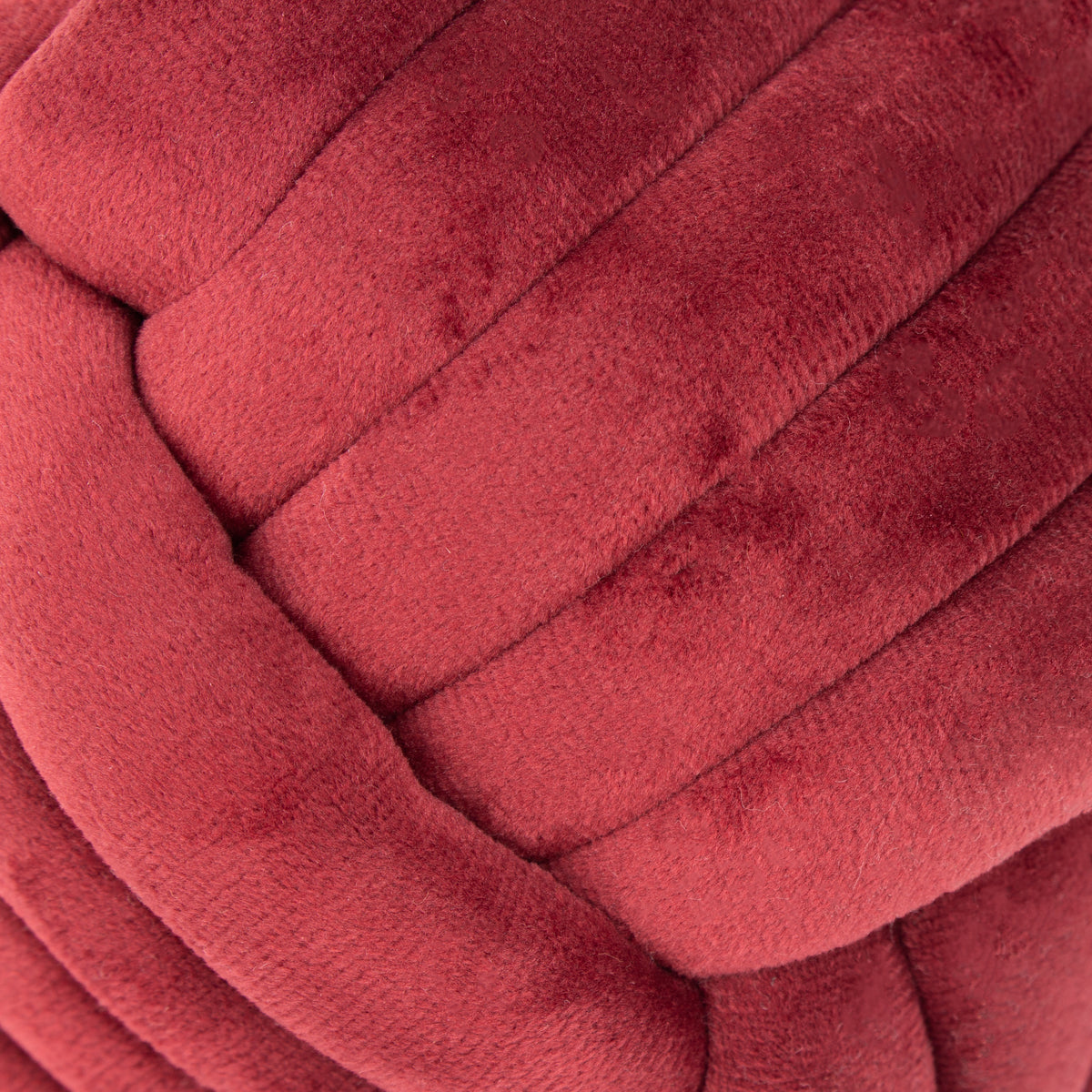 Knot Doorstop 14cm Red