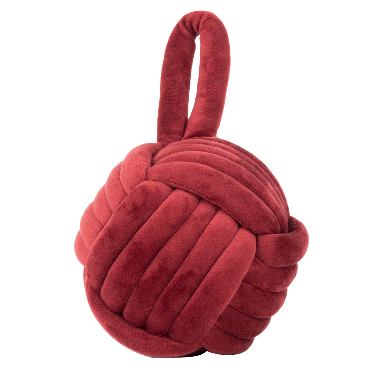 Knot Doorstop 14cm Red