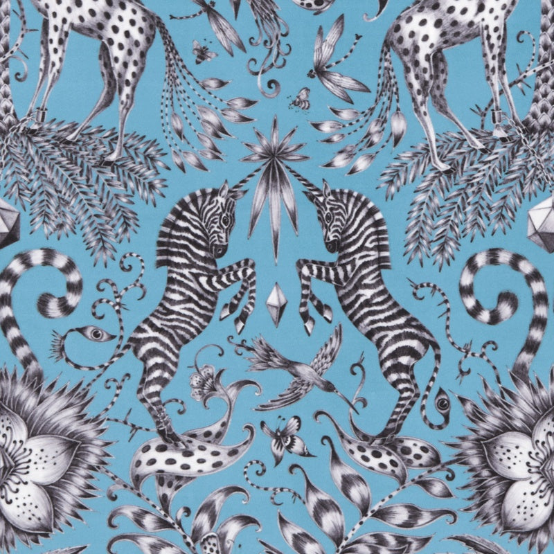 Emma Shipley Kruger Velvet Fabric Teal