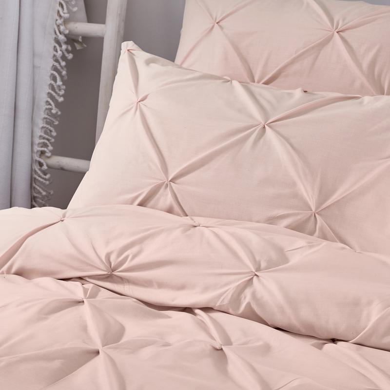 Serene Lara Duvet Cover Bedding Set Blush