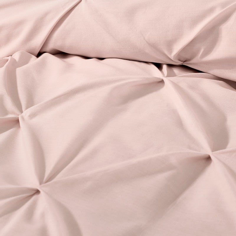 Serene Lara Duvet Cover Bedding Set Blush