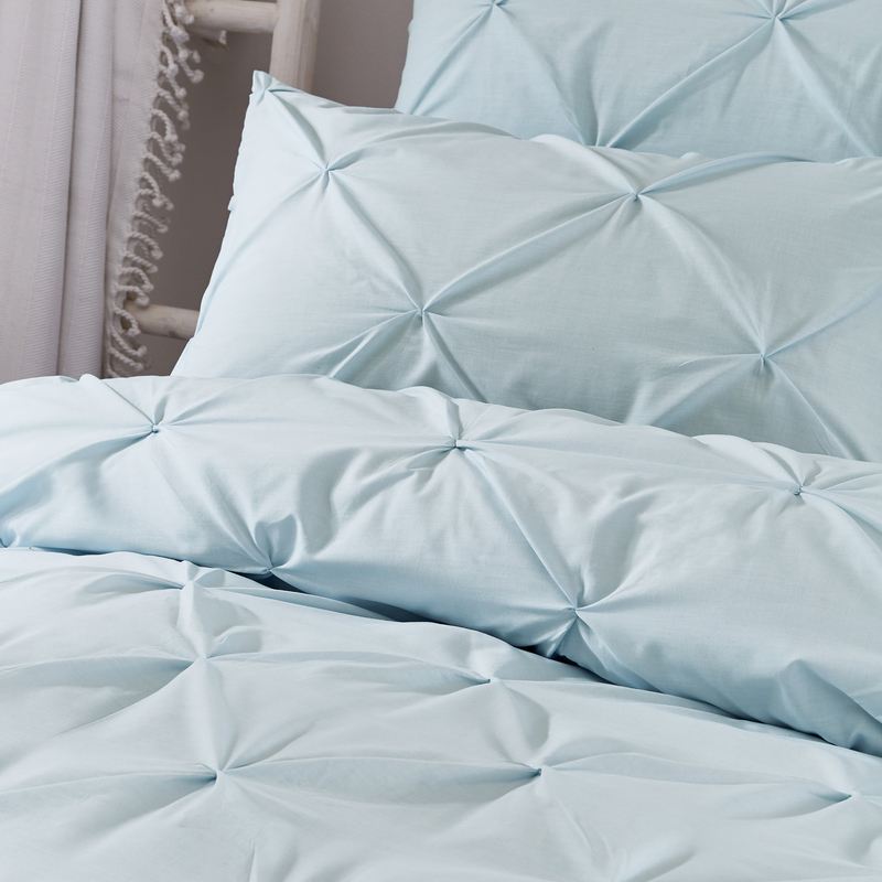 Serene Lara Duvet Cover Bedding Set Duckegg