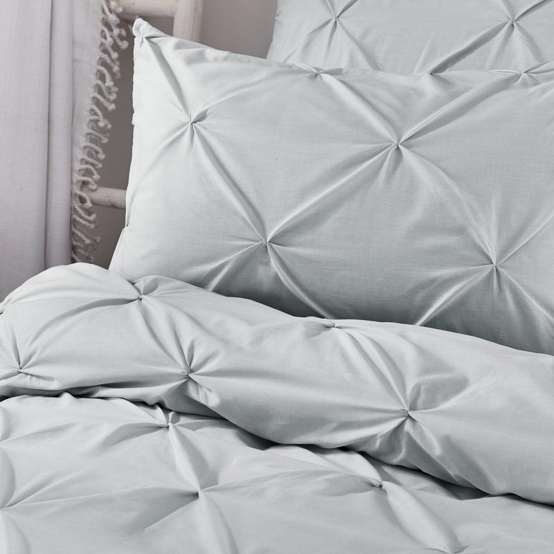 Serene Lara Duvet Cover Bedding Set Silver