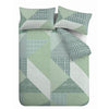 Catherine Lansfield Larsson Geo Duvet Cover Bedding Set Green