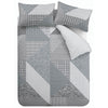 Catherine Lansfield Larsson Geo Reversible Duvet Cover Set with Pillow Case Gree Catherine Lansfield Larsson Geo Reversible Duvet Cover Set with Pillow Case Gree