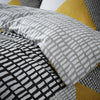 Catherine Lansfield Larsson Geo Duvet Cover Bedding Set Ochre