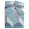 Catherine Lansfield Larsson Geo Duvet Cover Bedding Set Teal