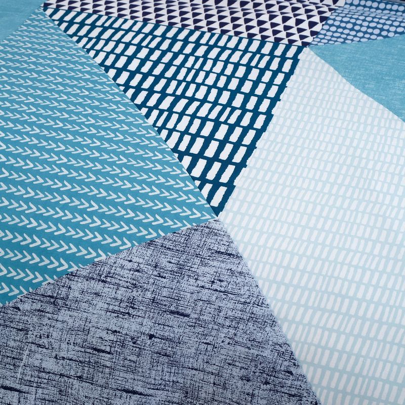 Catherine Lansfield Larsson Geo Duvet Cover Bedding Set Teal