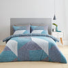 Catherine Lansfield Larsson Geo Duvet Cover Bedding Set Teal