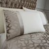 Catherine Lansfield Lattice Cut Velvet Duvet Cover Bedding Set Natural