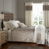 Catherine Lansfield Lattice Cut Velvet Duvet Cover Bedding Set Natural