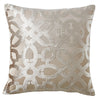Catherine Lansfield Lattice Cut Velvet Filled Cushion 43cm x 43cm Natural