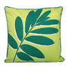 Fusion Leaf Print Filled Cushion 43cm x 43cm Green