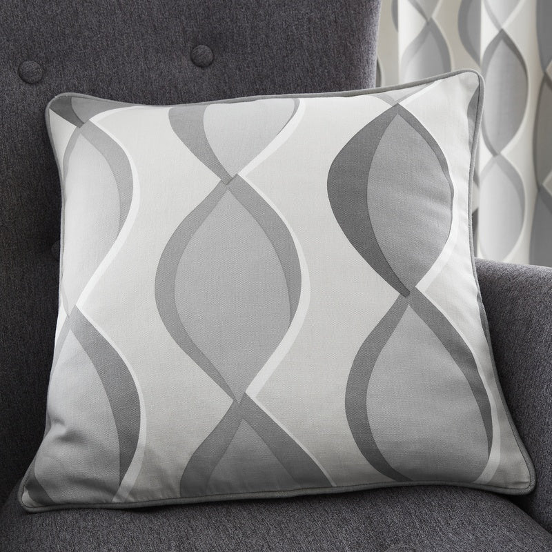 Fusion Lennox Filled Cushion 43cm x 43cm Grey