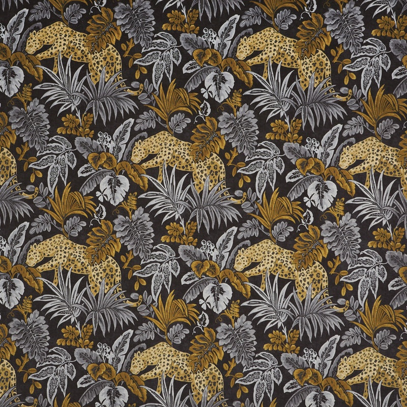 Prestigious Textiles Leopard Velvet Fabric Pepperpod