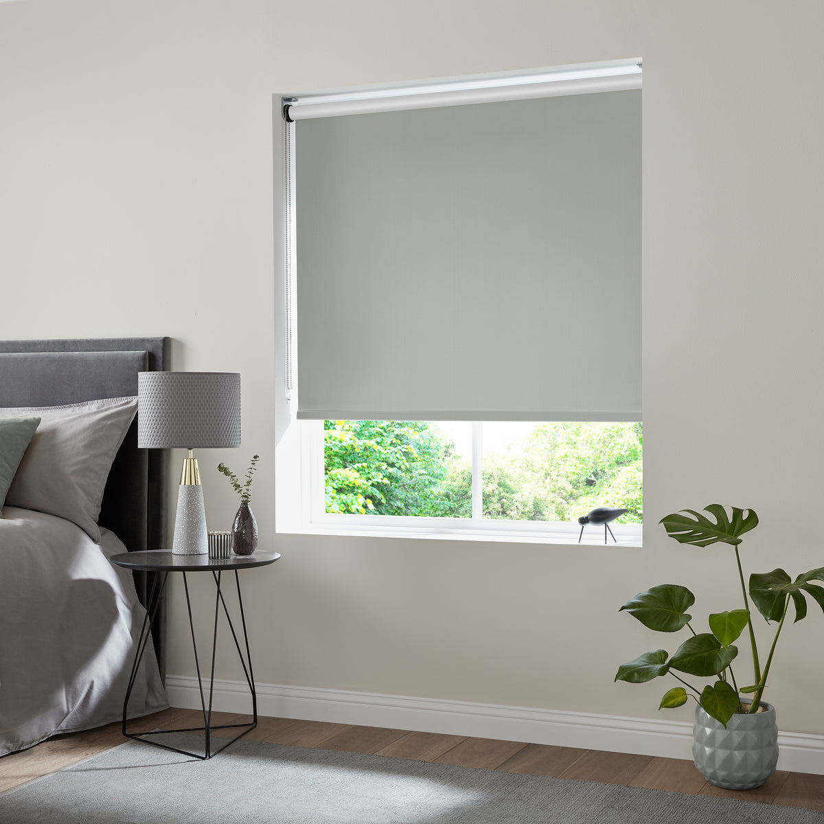 Ludo Made to Measure Blackout Roller Blind Light Grey