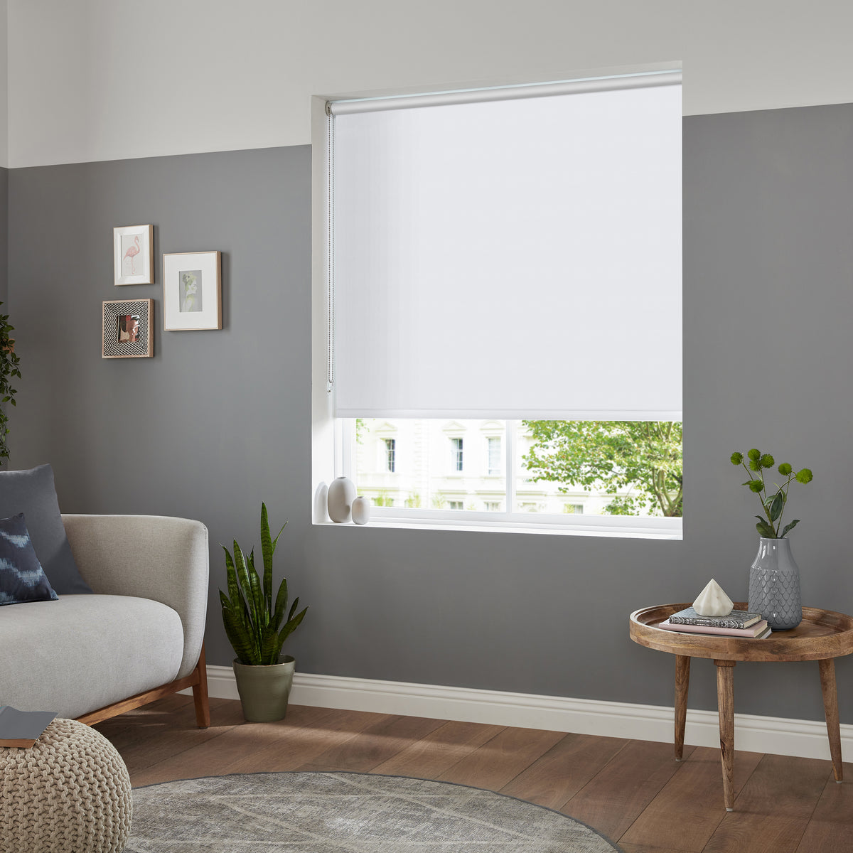 Ludo Made to Measure Blackout Roller Blind Polar