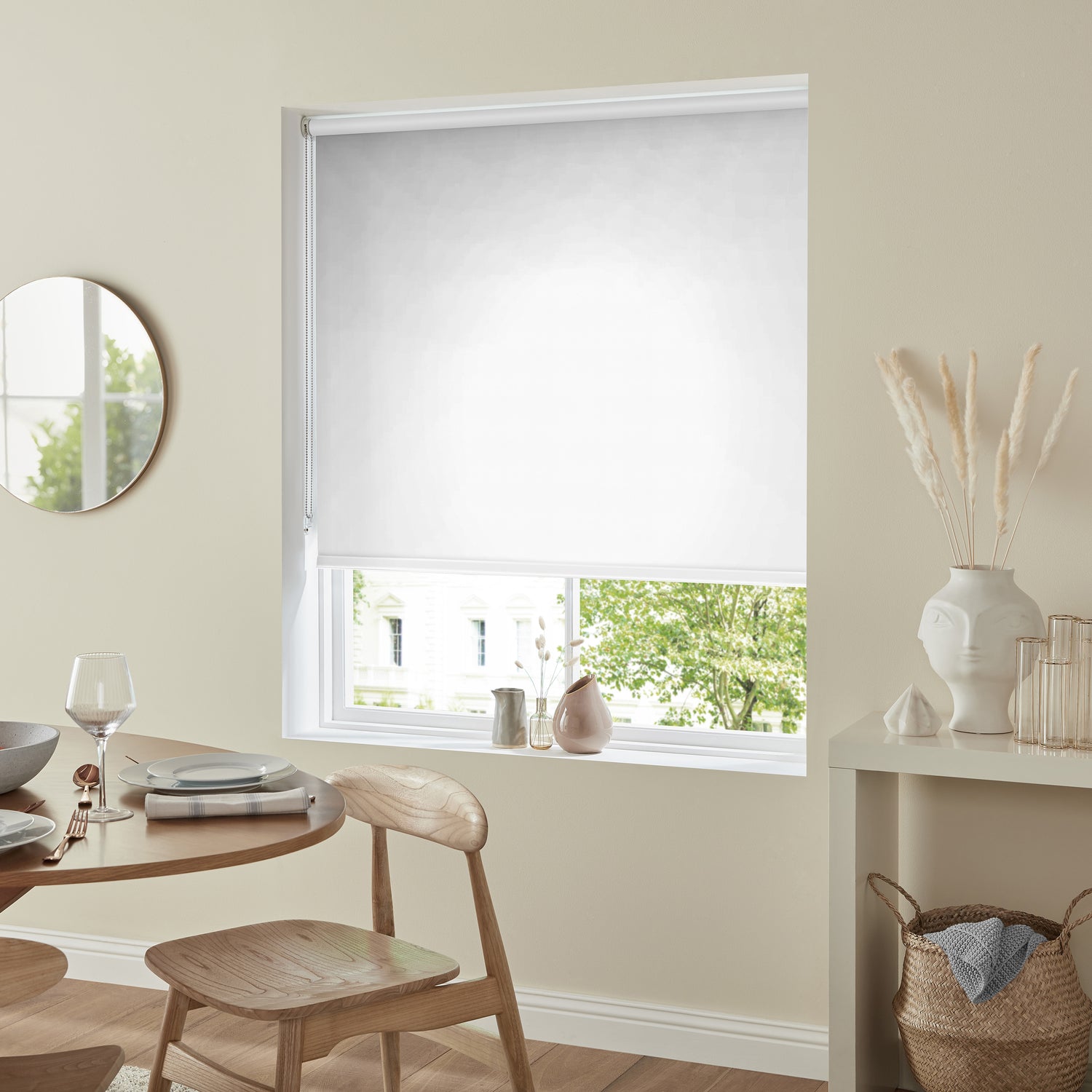 Ludo Made to Measure Blackout Roller Blind White