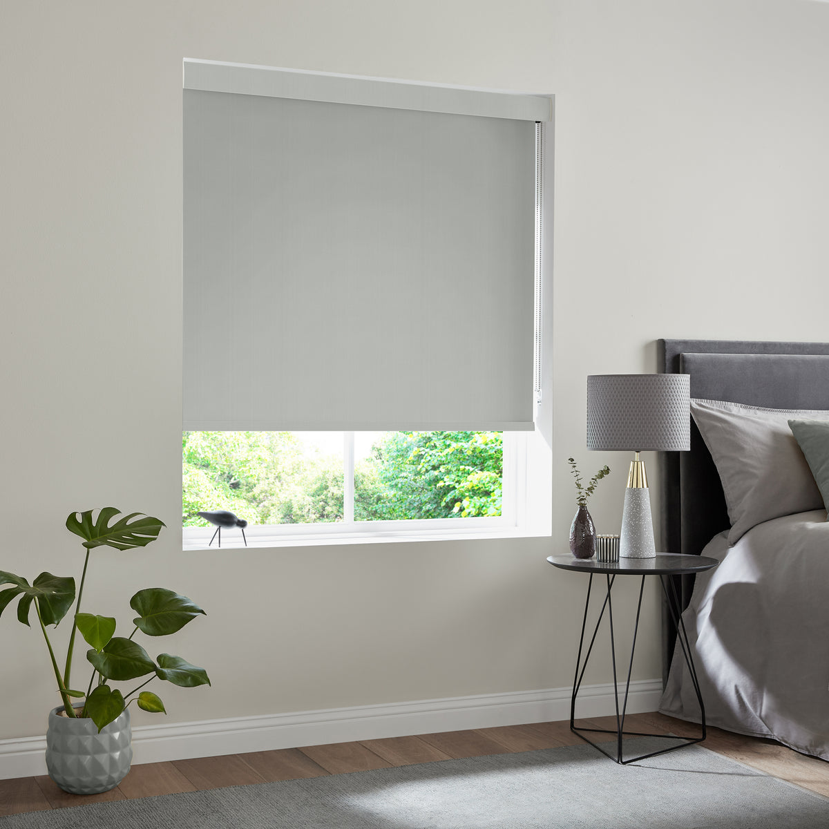 Ludo Made to Measure Blackout Roller Blind Light Grey