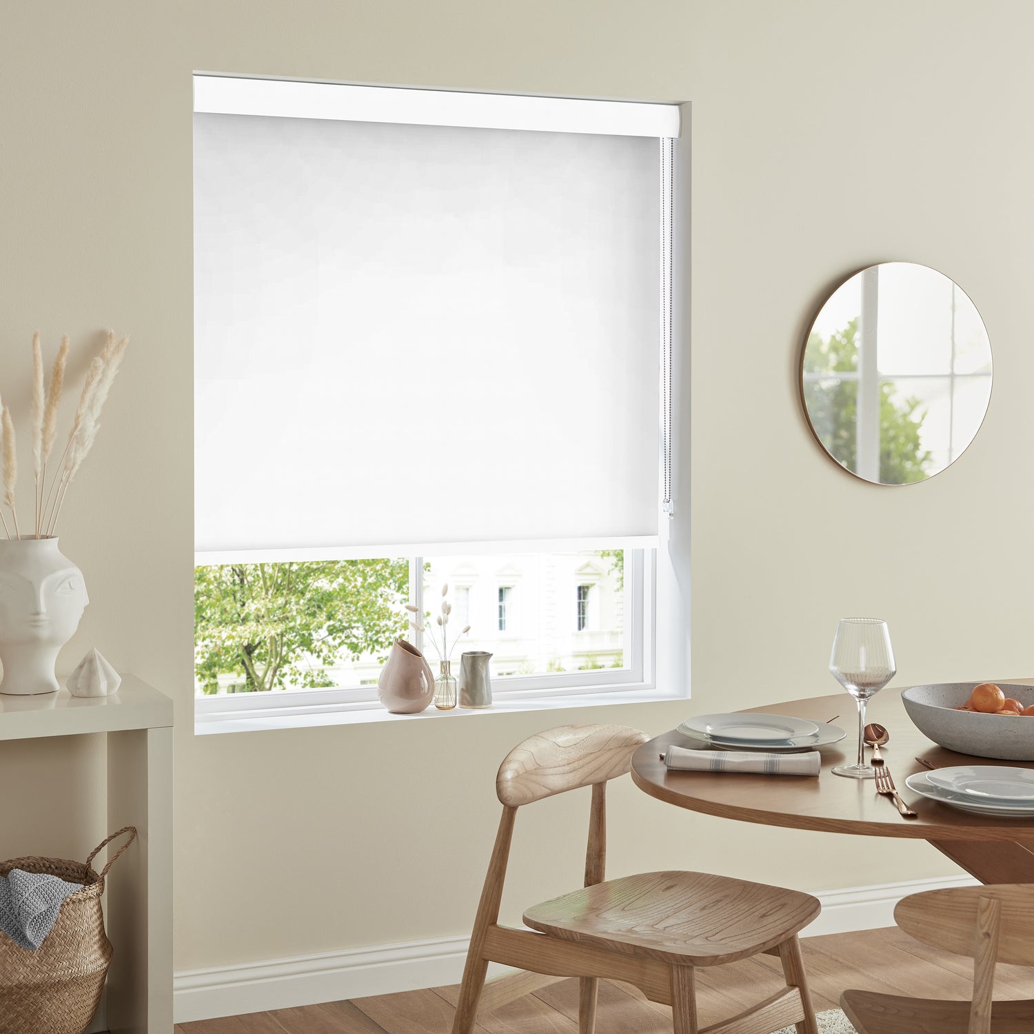Ludo Made to Measure Blackout Roller Blind White