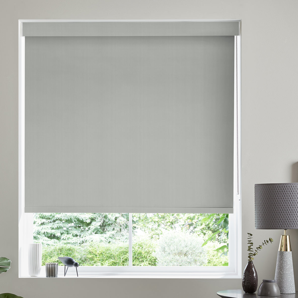 Ludo Made to Measure Blackout Roller Blind Light Grey