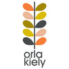 Orla Kiely Linear Stem Ready Made Eyelet Curtains Charcoal