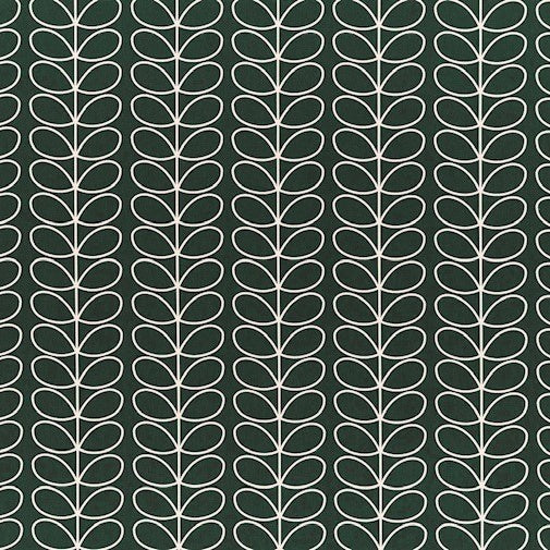 Orla Kiely Linear Stem Fabric Evergreen