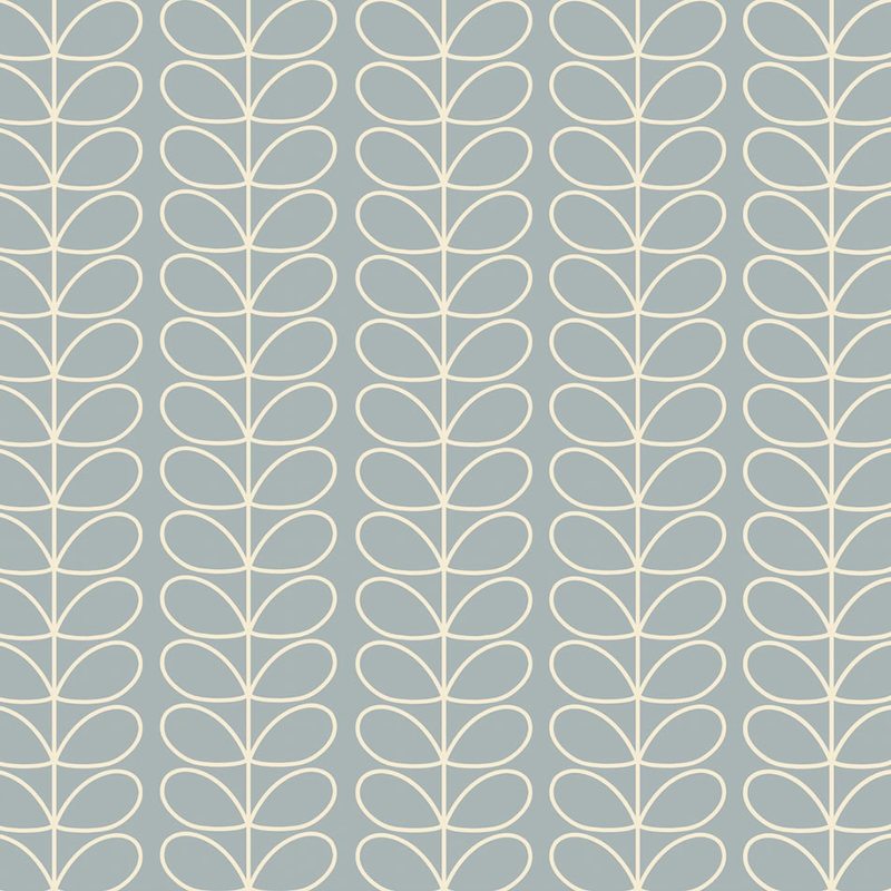 Orla Kiely Linear Stem Made to Measure Roller Blind Duckegg
