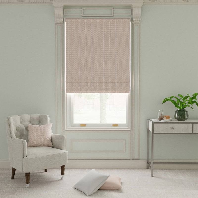 Orla Kiely Linear Stem Made to Measure Roman Blind Pink